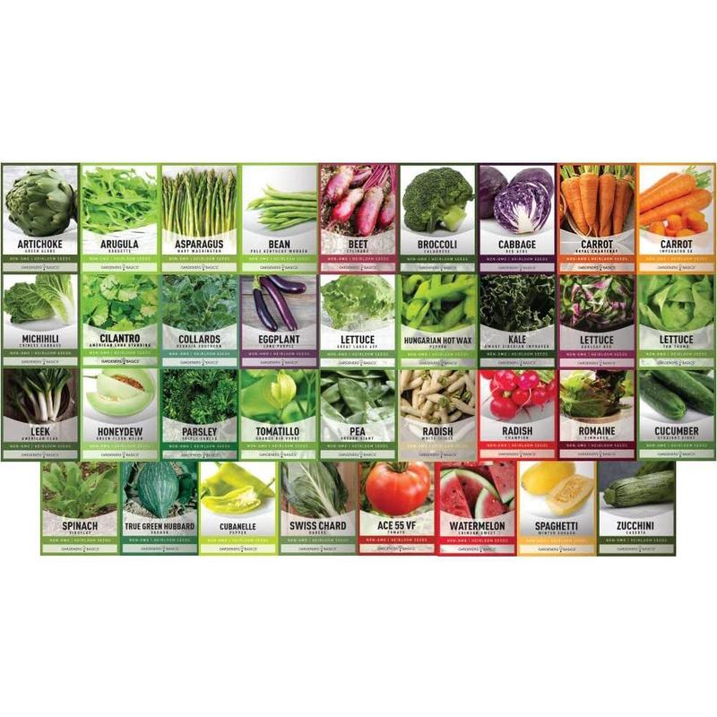 Ultimate Survival Seed Kit – 140 Heirloom Vegetable, Herb & Flower Seeds