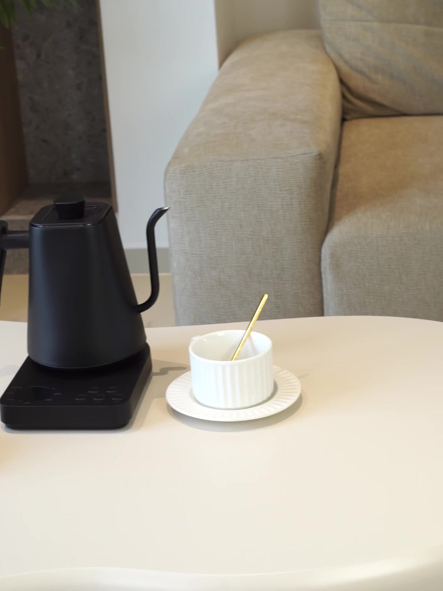 Swan Neck Hand Brewing Kettle | Stainless Steel, 304 Material, 1200W Power, 16.91-33.81oz Capacity, Smart Temperature Control for Coffee and Tea