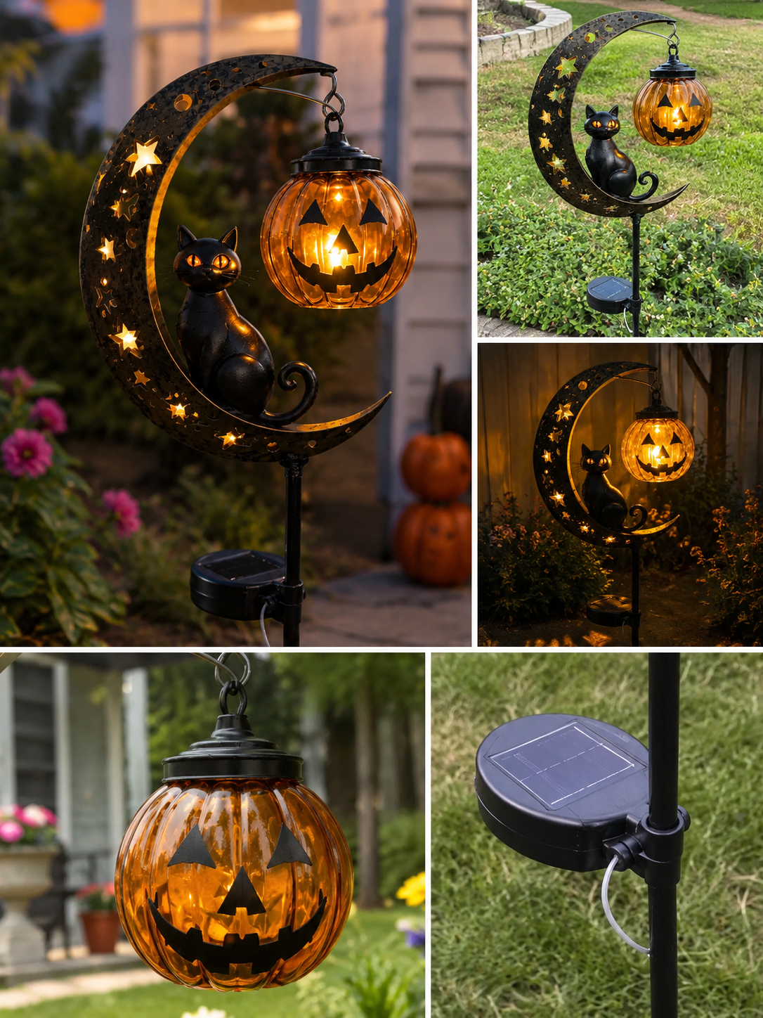 ð Halloween Early Bird Sale | 49% OFF Pumpkin Moon Garden Stake Light