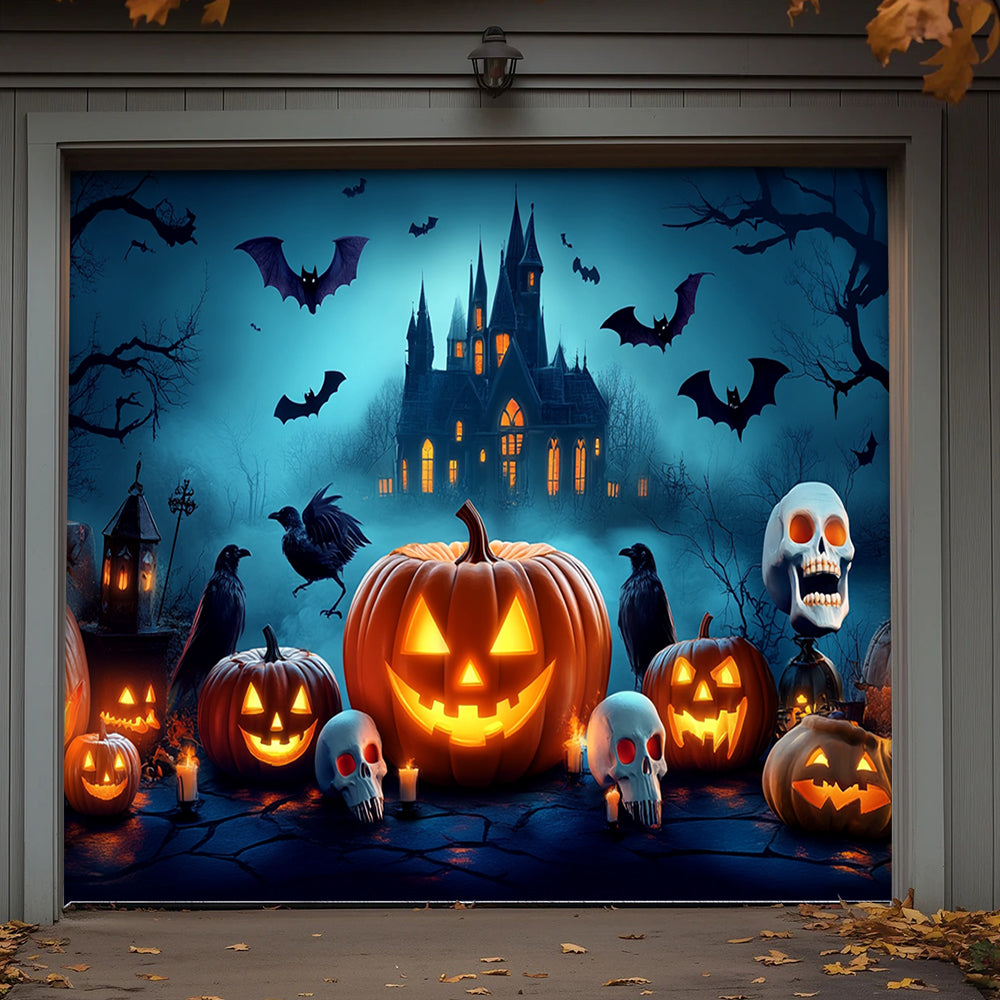 Halloween Garage Door Banner Decoration Happy Halloween