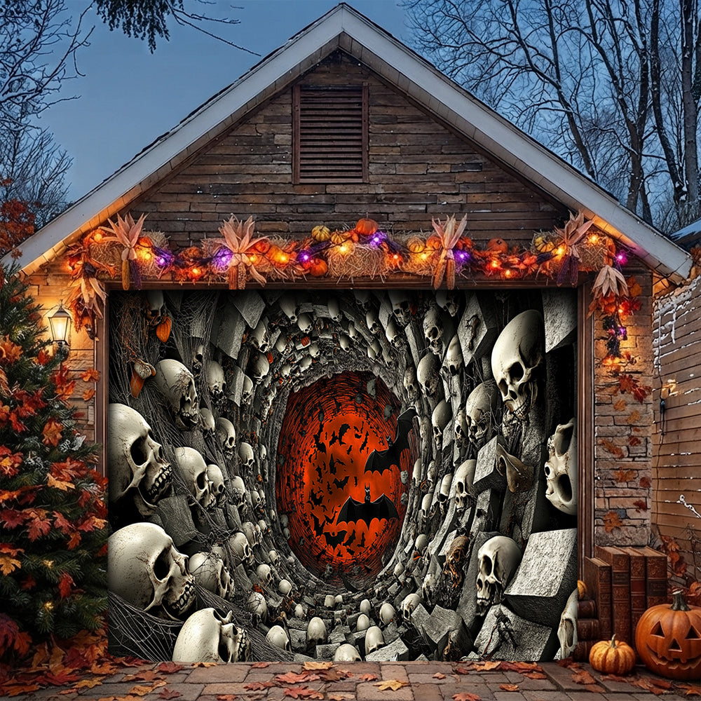 Halloween Garage Door Banner Decoration Tunnel of the Dead