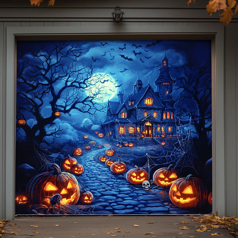 Halloween Garage Door Banner Decoration Happy Halloween
