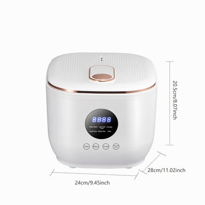 Yalulu Rice Cooker, a Digital Smart Rice Cooker with an LED Display, Multifunctional in White, with a Capacity of 3L\u002F101.44Oz, Featuring 24-Hour Smart Scheduling And 6 Selectable Functions, Ideal for Family Use