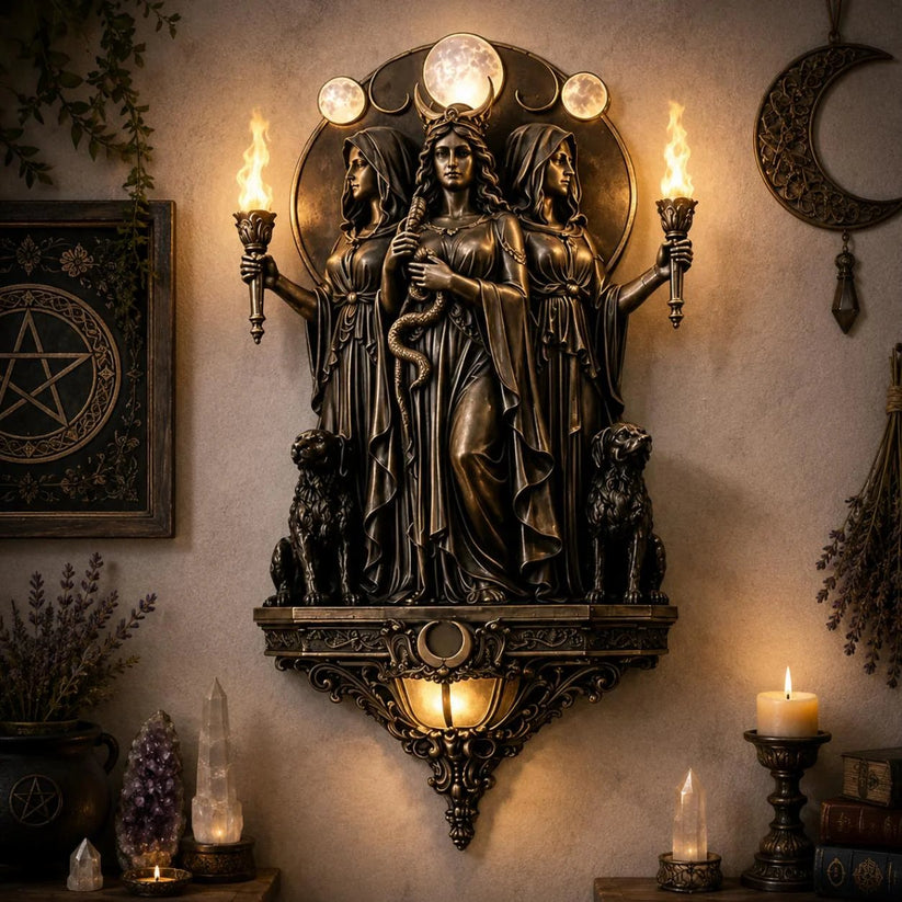 Mystic Mythos LED Wall Sconce | Gothic Ambient Torch Light