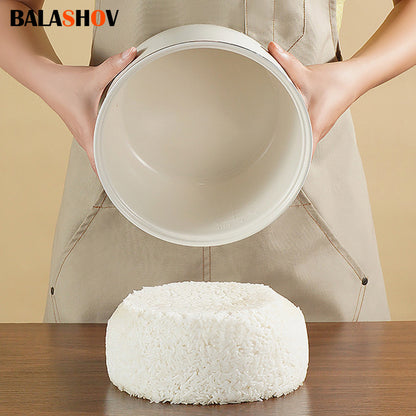 BALASHOV US Plug Multi Electric for rice Cooker, a Low-Sugar Cooking Device Featuring a Stainless Steel Steamer, a Travel Pot with a Removable Ceramic Non-Stick Pot