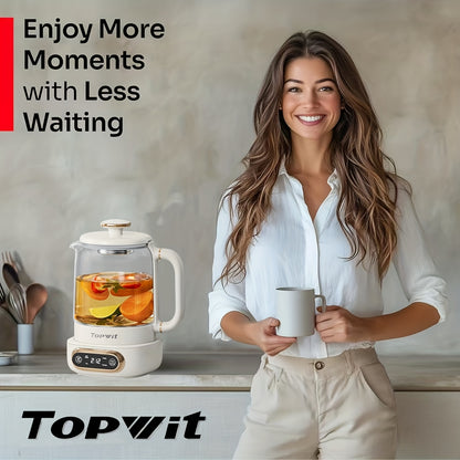 Multifunctional Electric Kettle, 11 Temperature Control And 4 Presets Glass Kettle with Removable Infuser, 27.05oz Electric Kettle for Coffee, Formula, Tea Maker with 8H Keep Warm, Boil-Dry Protection