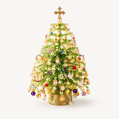 DIY Beaded Christmas Tree Craft Kit – Mini Tabletop Decoration | Festive Holiday Home Decor