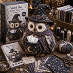 🦉Wise Owl Quilted Tissue Box DIY Sewing Kit