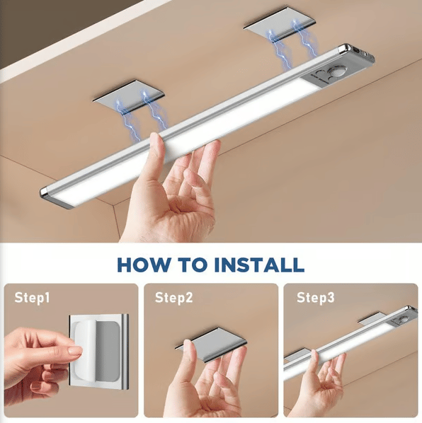 Punch-free Smart Sensor Magnetic Rechargeable LED Lights