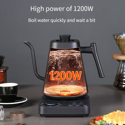 Electric Kettles, Gooseneck Electric Kettle, 304 Stainless Steel Inner, Quick Heating, for Pour Over Coffee, Brew Tea, Boil Hot Water, 33.81oz Black
