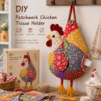 DIY Patchwork Farm Animal Tissue Holder Kit – Handmade Chicken, Goose & Duck Sewing Craft