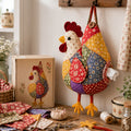 DIY Patchwork Farm Animal Tissue Holder Kit – Handmade Chicken, Goose & Duck Sewing Craft