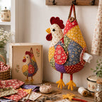 DIY Patchwork Farm Animal Tissue Holder Kit – Handmade Chicken, Goose & Duck Sewing Craft