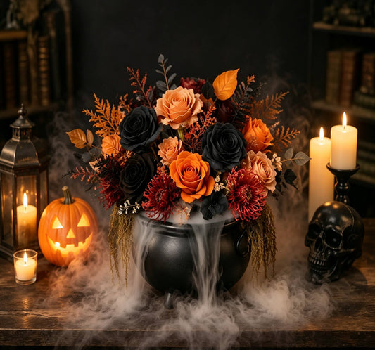 🎃 DIY Halloween Spooky Fog Flower Arrangement Kit