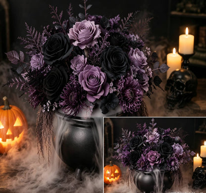 🎃 DIY Halloween Spooky Fog Flower Arrangement Kit
