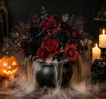 🎃 DIY Halloween Spooky Fog Flower Arrangement Kit