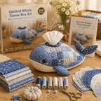 🧵 Quilted sea Animal Tissue Box DIY Kit💖