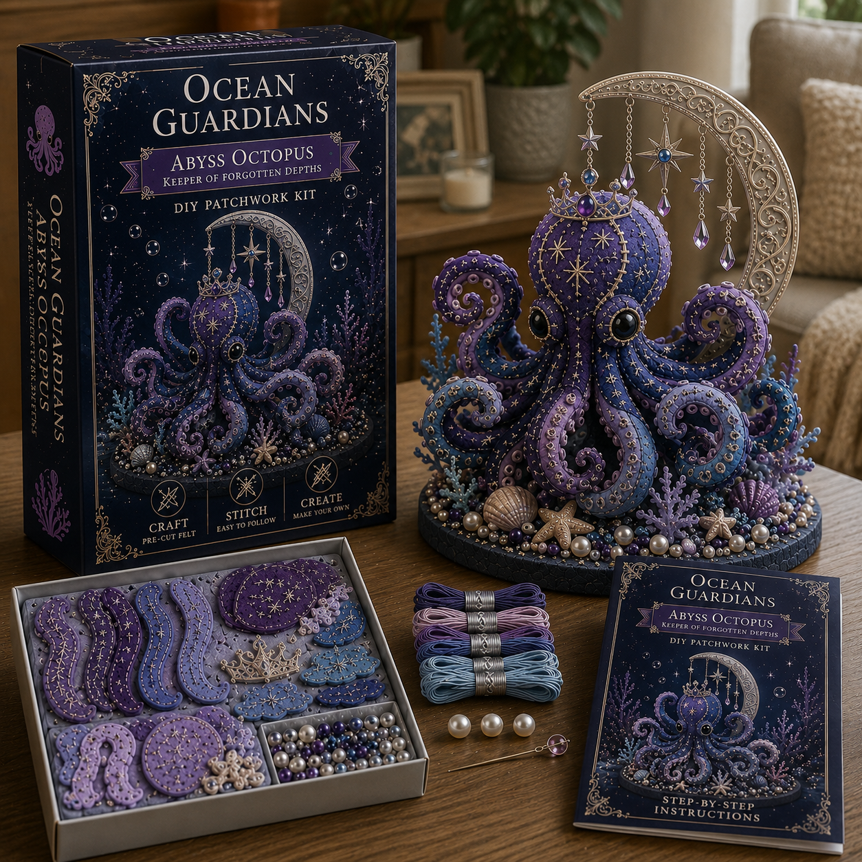🔥LAST 4 HOURS，BUY 2 GET 1 FREE — Each discount is $8.5🎁 Ocean Guardians DIY Patchwork Kit Collection🌊