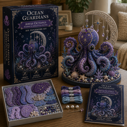 🔥LAST 4 HOURS，BUY 2 GET 1 FREE — Each discount is $8.5🎁 Ocean Guardians DIY Patchwork Kit Collection🌊
