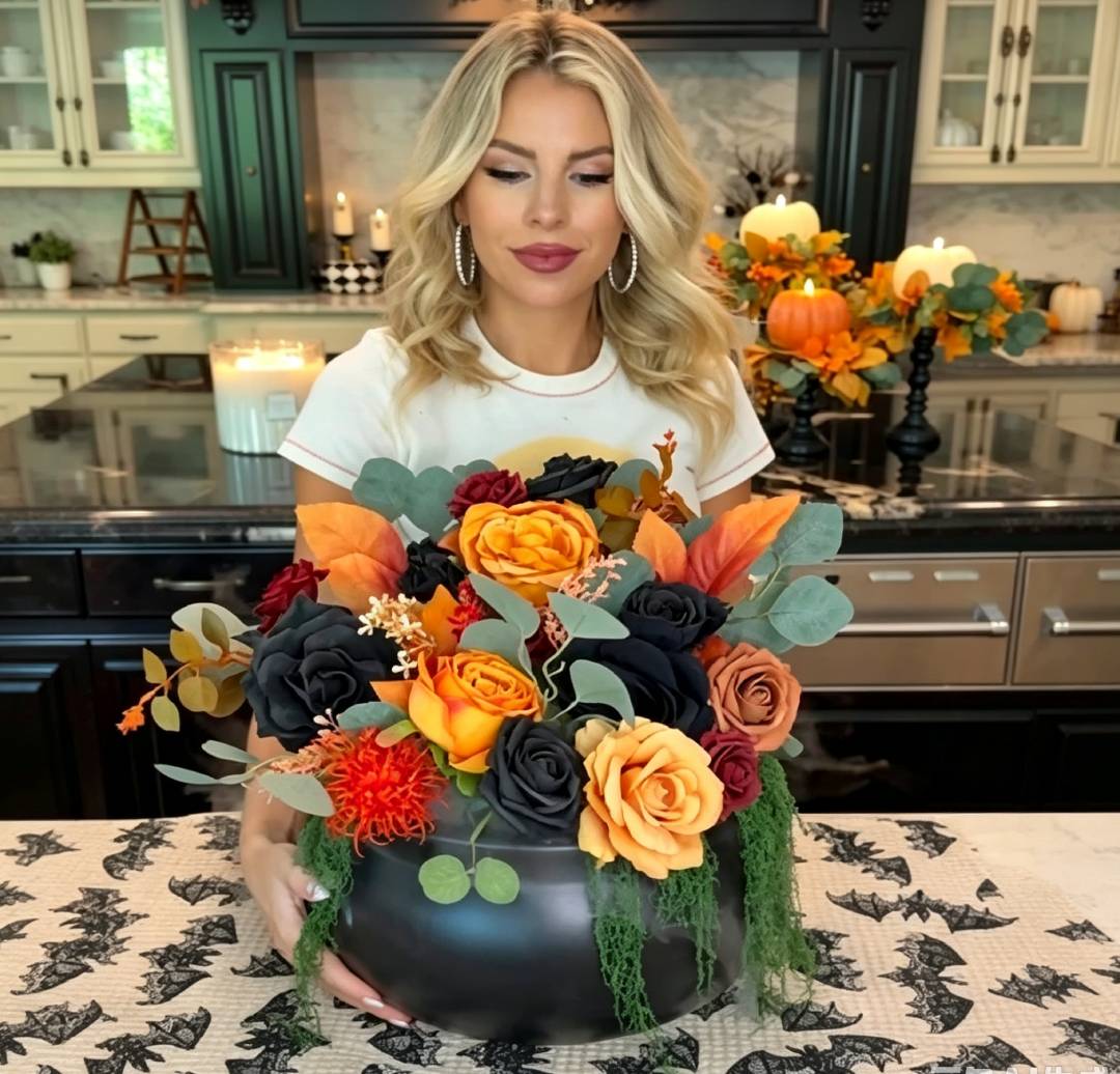 🎃 DIY Halloween Spooky Fog Flower Arrangement Kit