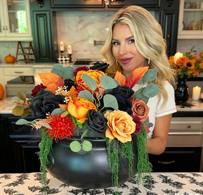 🎃 DIY Halloween Spooky Fog Flower Arrangement Kit