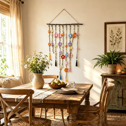 🌸Crochet Flower Wall Hanging Decor
