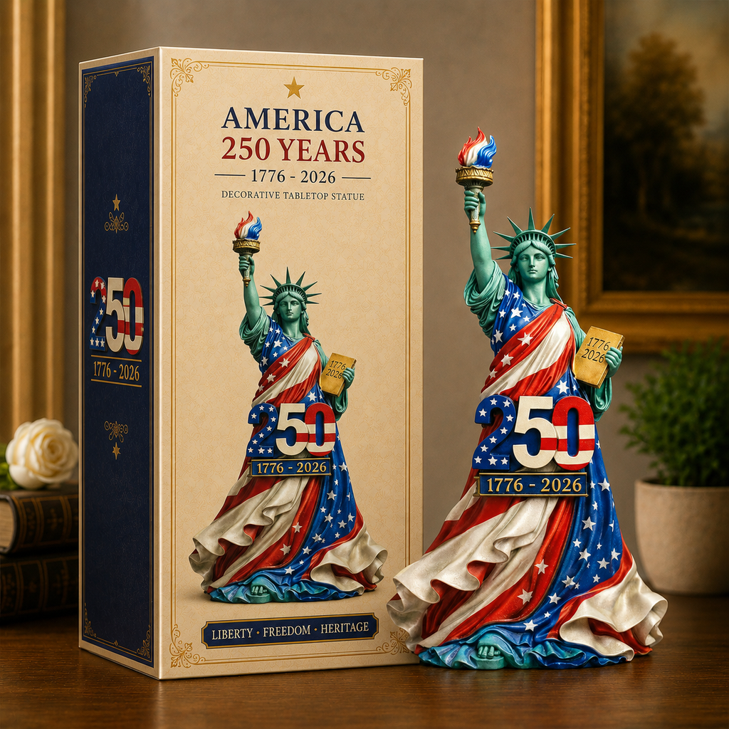 Statue of Liberty 250th Anniversary Commemorative Desk Sculpture – 1776-2026