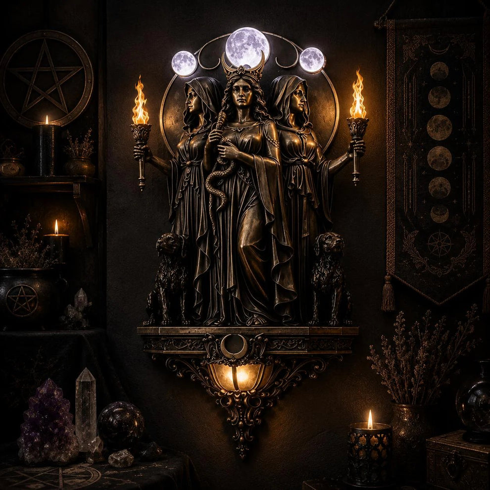 Mystic Mythos LED Wall Sconce | Gothic Ambient Torch Light
