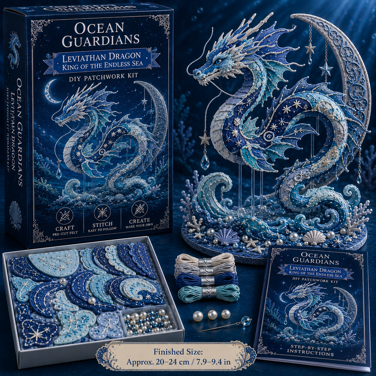 🔥LAST 4 HOURS，BUY 2 GET 1 FREE — Each discount is $8.5🎁 Ocean Guardians DIY Patchwork Kit Collection🌊