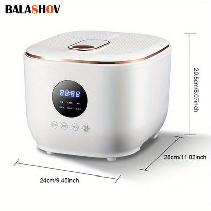 BALASHOV US Plug Multi Electric for rice Cooker, a Low-Sugar Cooking Device Featuring a Stainless Steel Steamer, a Travel Pot with a Removable Ceramic Non-Stick Pot