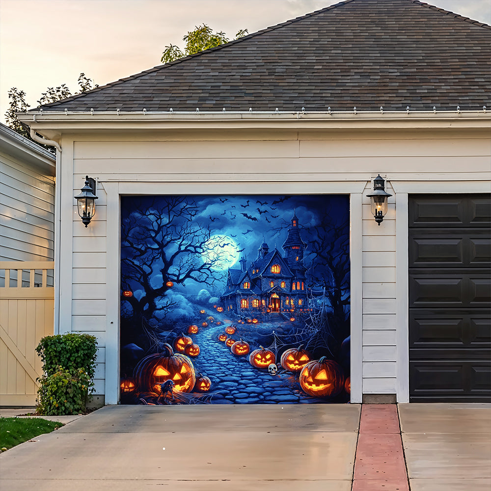 Halloween Garage Door Banner Decoration Happy Halloween