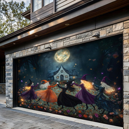 Witch Garage Door Banner Decoration Beautiful Witchy Woman