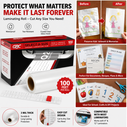 EverGuard™ Thermal Laminating Film Roll – Protect Your Memories, Documents & DIY Projects Forever