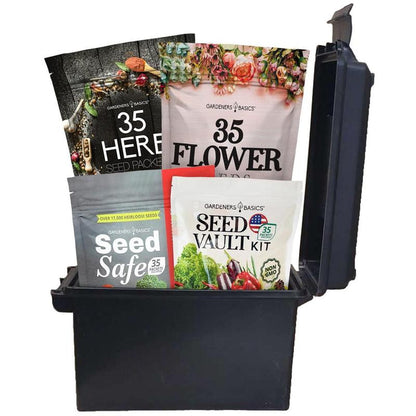 Ultimate Survival Seed Kit – 140 Heirloom Vegetable, Herb & Flower Seeds