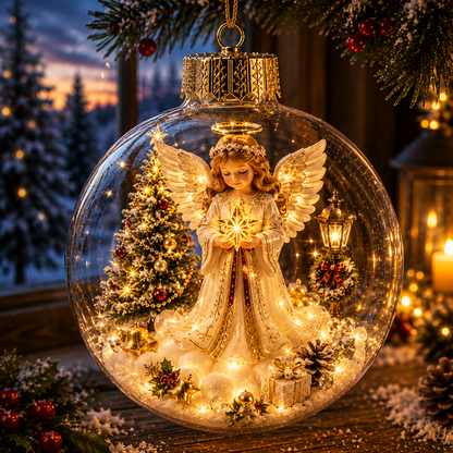 🔥Limited time 48% OFF -✨🎄 Glowing Christmas Story Ornament – Light-Up Mini Holiday Scene