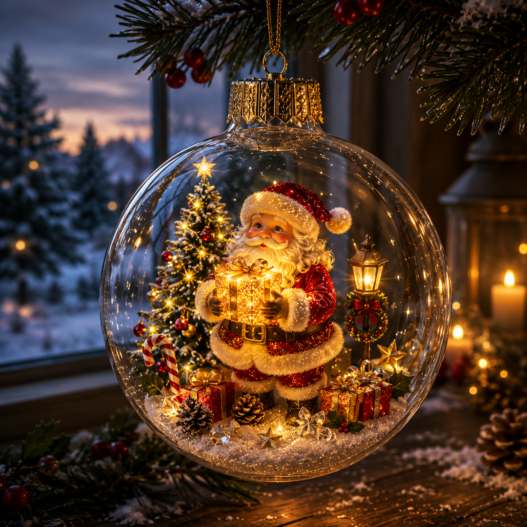🔥Limited time 48% OFF -✨🎄 Glowing Christmas Story Ornament – Light-Up Mini Holiday Scene