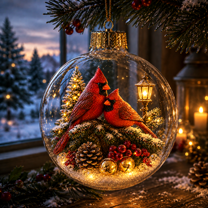 🔥Limited time 48% OFF -✨🎄 Glowing Christmas Story Ornament – Light-Up Mini Holiday Scene