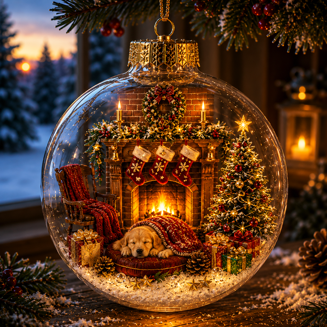 🔥Limited time 48% OFF -✨🎄 Glowing Christmas Story Ornament – Light-Up Mini Holiday Scene