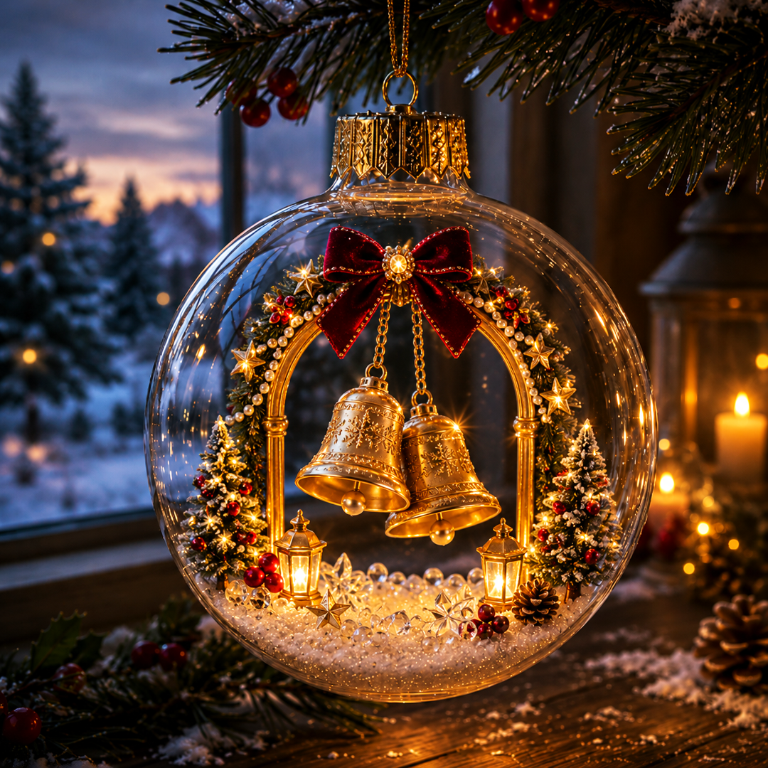 🔥Limited time 48% OFF -✨🎄 Glowing Christmas Story Ornament – Light-Up Mini Holiday Scene