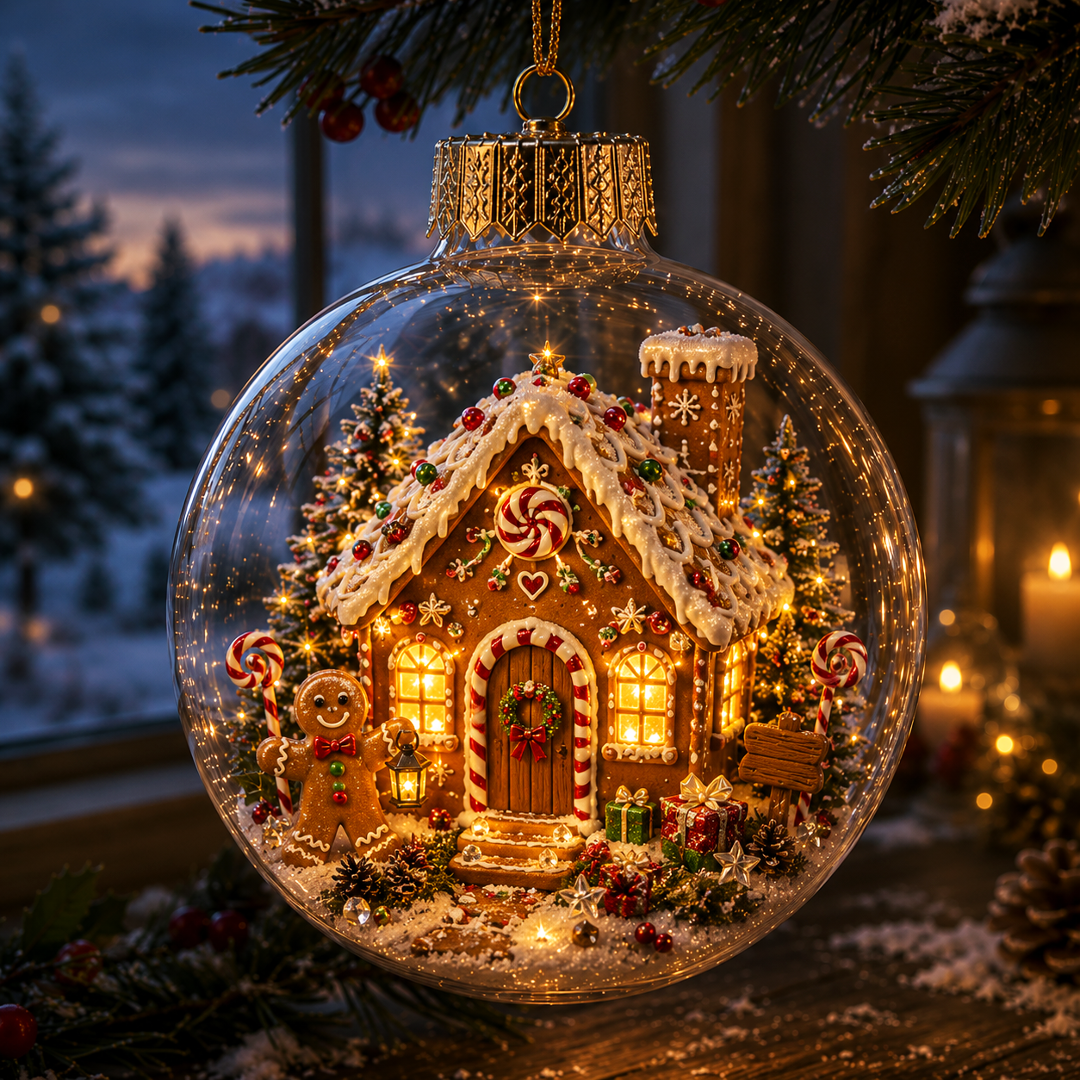 🔥Limited time 48% OFF -✨🎄 Glowing Christmas Story Ornament – Light-Up Mini Holiday Scene