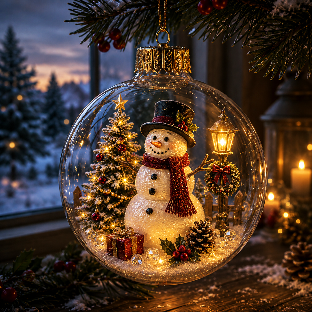 🔥Limited time 48% OFF -✨🎄 Glowing Christmas Story Ornament – Light-Up Mini Holiday Scene