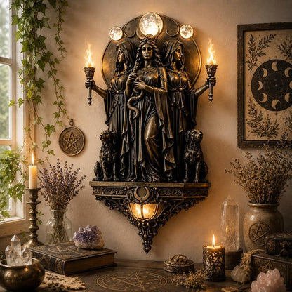 Mystic Mythos LED Wall Sconce | Gothic Ambient Torch Light
