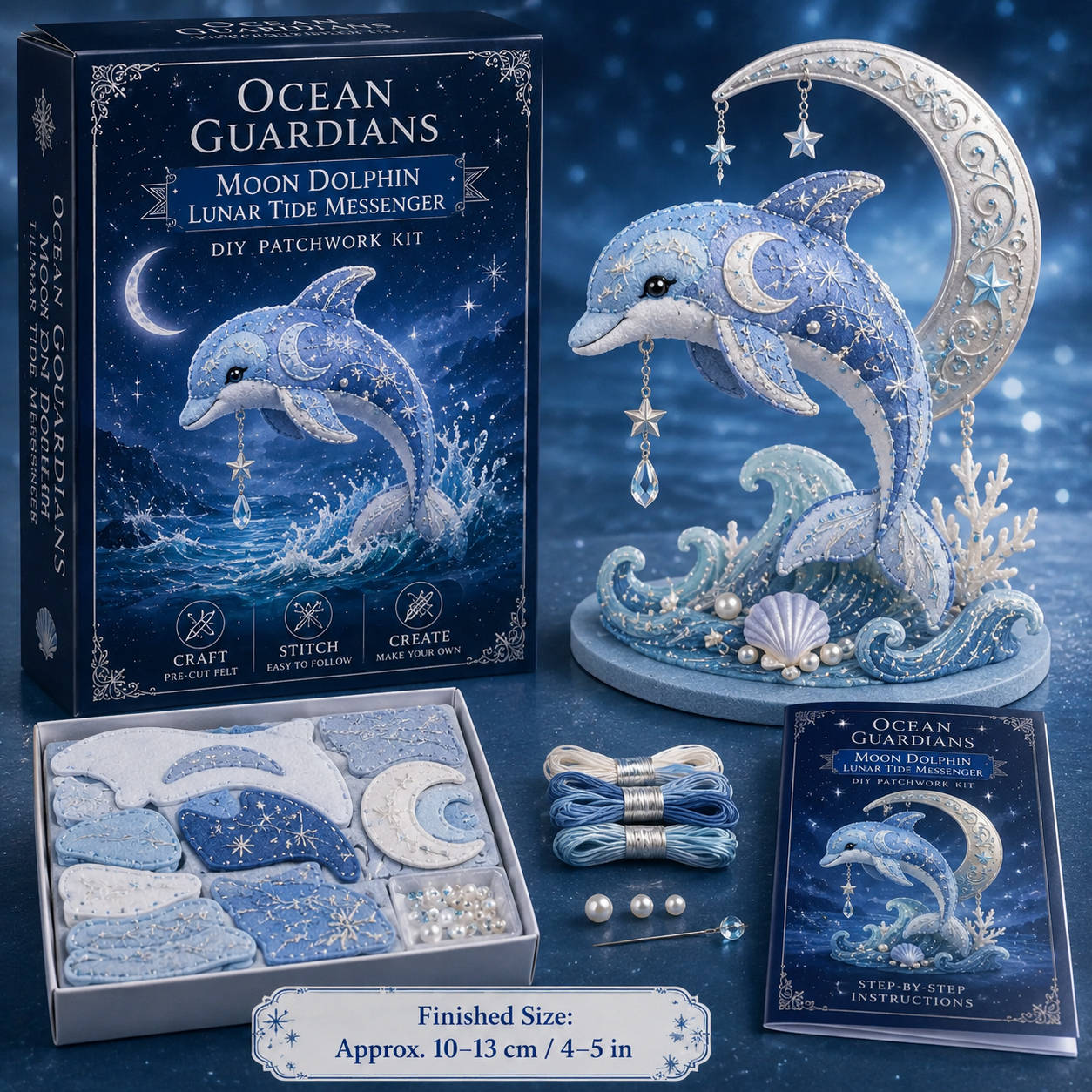 🔥LAST 4 HOURS，BUY 2 GET 1 FREE — Each discount is $8.5🎁 Ocean Guardians DIY Patchwork Kit Collection🌊