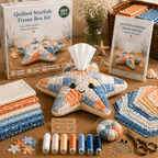 🧵 Quilted sea Animal Tissue Box DIY Kit💖