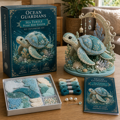 🔥LAST 4 HOURS，BUY 2 GET 1 FREE — Each discount is $8.5🎁 Ocean Guardians DIY Patchwork Kit Collection🌊