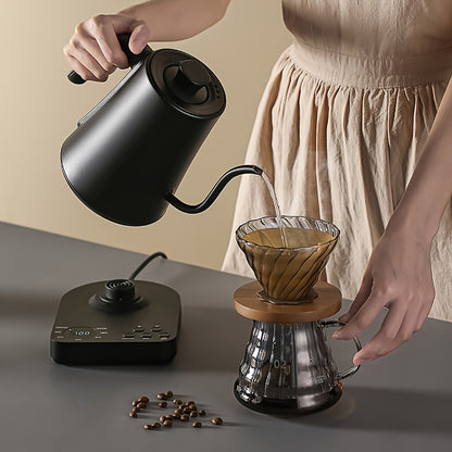 Electric Kettles, Gooseneck Electric Kettle, 304 Stainless Steel Inner, Quick Heating, for Pour Over Coffee, Brew Tea, Boil Hot Water, 33.81oz Black