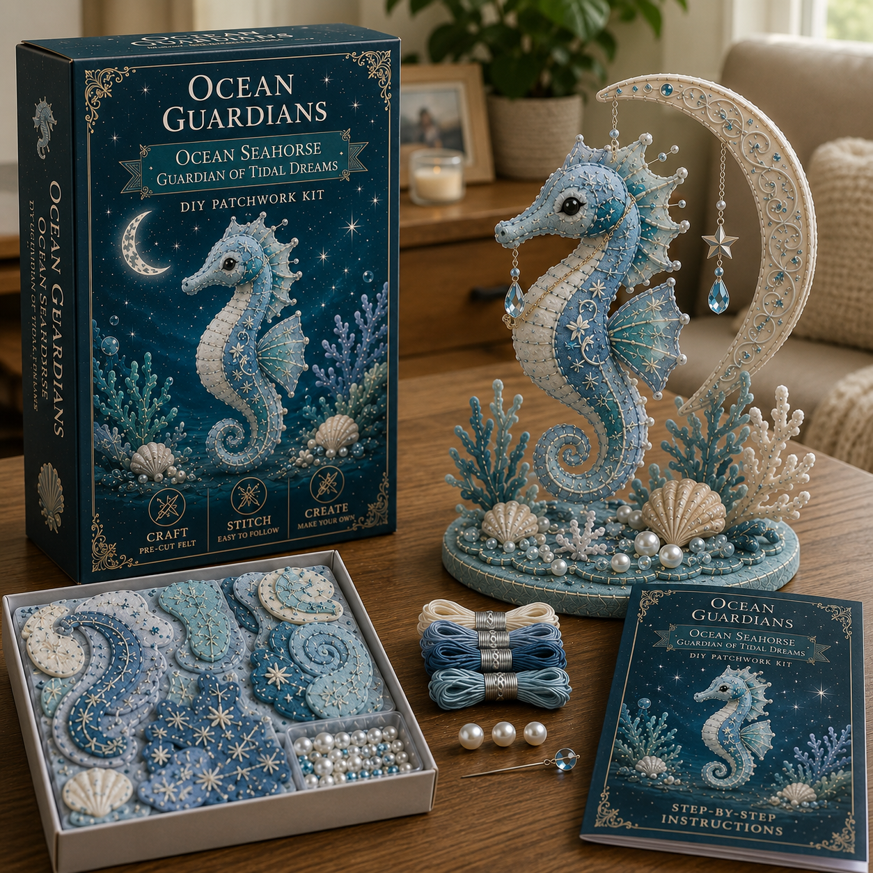 🔥LAST 4 HOURS，BUY 2 GET 1 FREE — Each discount is $8.5🎁 Ocean Guardians DIY Patchwork Kit Collection🌊