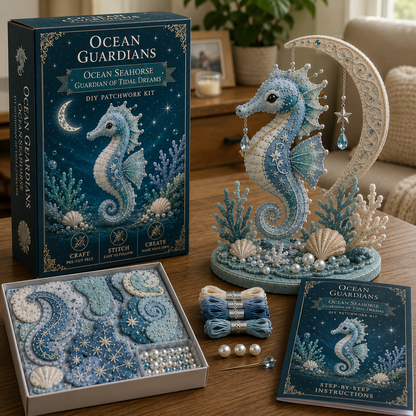 🔥LAST 4 HOURS，BUY 2 GET 1 FREE — Each discount is $8.5🎁 Ocean Guardians DIY Patchwork Kit Collection🌊