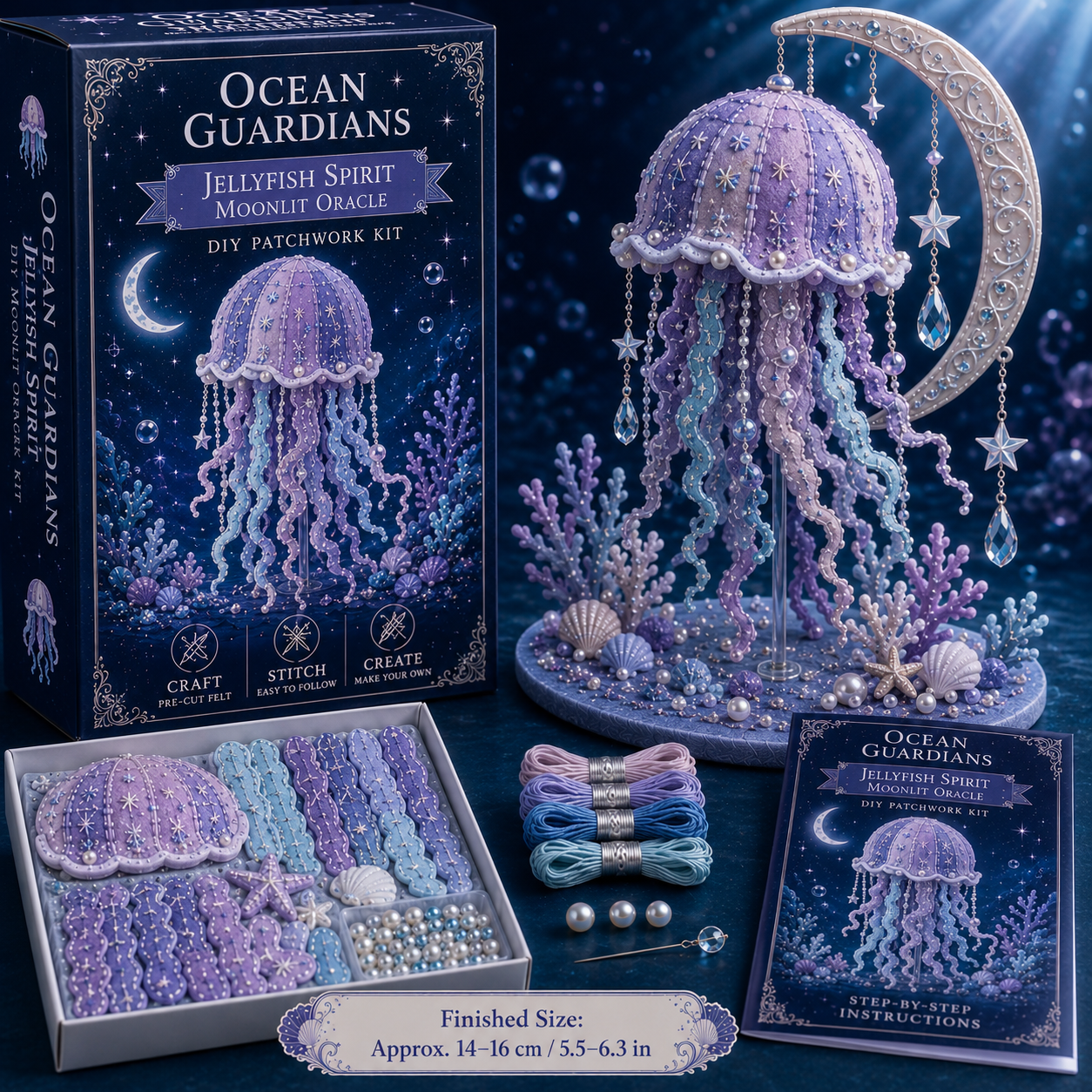 🔥LAST 4 HOURS，BUY 2 GET 1 FREE — Each discount is $8.5🎁 Ocean Guardians DIY Patchwork Kit Collection🌊