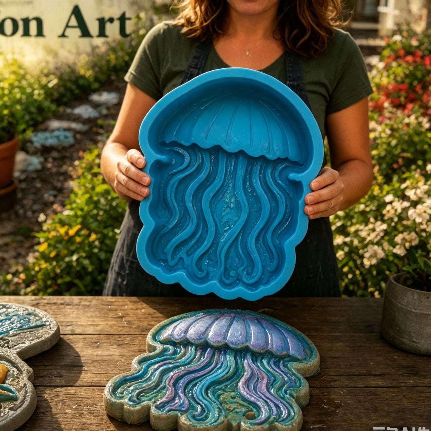 💥 LAST DAY 47% OFF -  🐉Reusable Blue Dragon Stepping Stone Mold